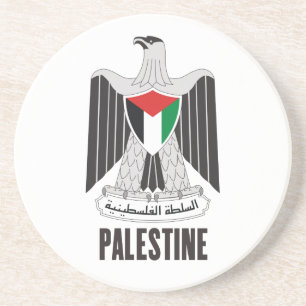 PALESTINE - embleem/vlag/wapen/symbool Zandsteen Onderzetter