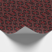 Palestine Embroidery Tatreez Pattern12 crm-red Cadeaupapier (Hoek)