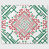 Palestine Embroidery tatreez Pattern Cadeaupapier (Vlak)