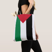 Palestine Flag Canvas tas (Dichtbij)