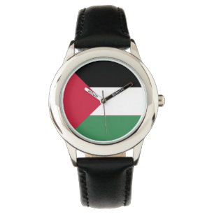 Palestine Flag Emblem Horloge