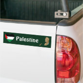 Palestine Flag Heart + Map Bumpersticker (Op Truck)