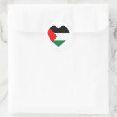 Palestine Flag Heart Ronde Sticker (Tas)