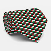 Palestine Flag Honeycomb Stropdas (Opgerold)