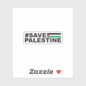 Palestine Flag Palestine Kaart Sticker (Vel)