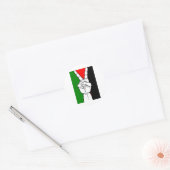 PALESTINE FLAG PEACE SIGN RONDE STICKER (Envelop)