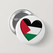 Palestine Heart Flag Ronde Button 5,7 Cm (Voorkant /achterkant)