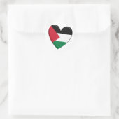 Palestine Heart Flag Ronde Sticker (Tas)
