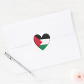 Palestine Heart Flag Ronde Sticker (Envelop)