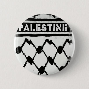 Palestine Keffiyah Ronde Button 5,7 Cm