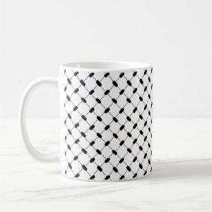 Palestine Keffiyeh Classic Mok, 11 oz Koffiemok