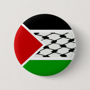 Palestine Keffiyeh Flag Ronde Button 5,7 Cm