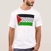 Palestine Keffiyeh Flag T-shirt (Voorkant)