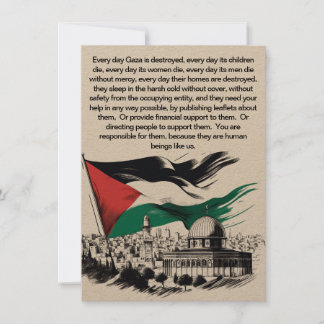 palestine libre Invitation