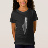 Palestine Map Keffiyeh filistin T-shirt (Voorkant)