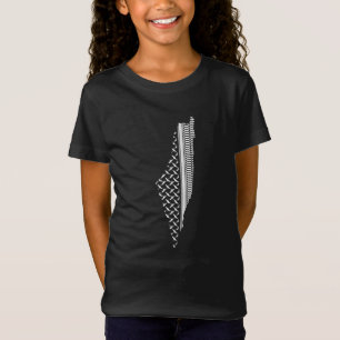 Palestine Map Keffiyeh filistin T-shirt