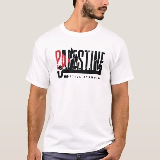 palestine nog steeds op t-shirt (Voorkant)