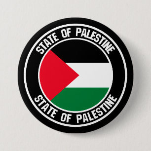 Palestine Round Emblem Ronde Button 7,6 Cm