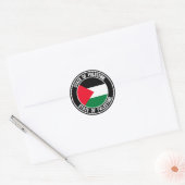 Palestine Round Emblem Ronde Sticker (Envelop)