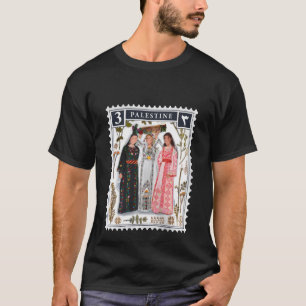 Palestine Stamp Retro Palestine Vrouwen T-shirt