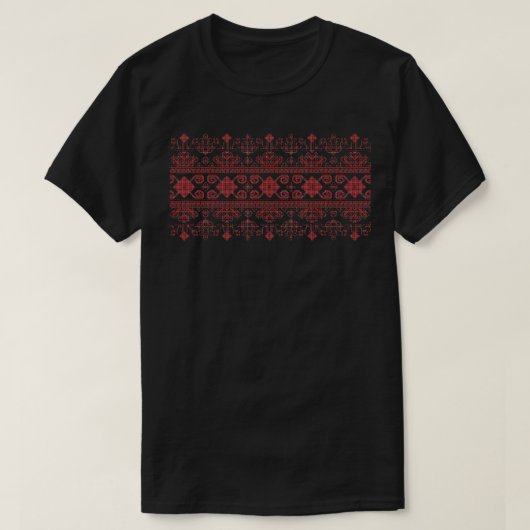 Palestine Tatreez Design T-shirt (Design voorkant)