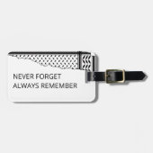 Palestine: We are Human, We are Equal Bagagelabel (Voorkant horizontaal)