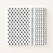 Palestinian Arabic Kufiya Pattern - aangepast note Notitieboek (Achterkant)
