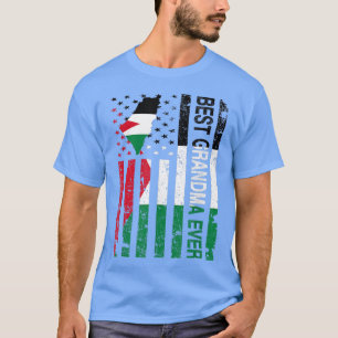 Palestinian Grandma Palestine USA American Moeder T-shirt