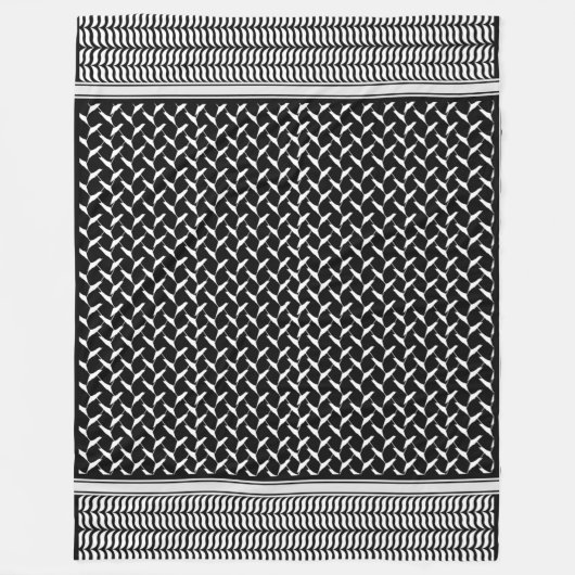 Palestinian Keffiyeh Fleece Deken (Voorkant)