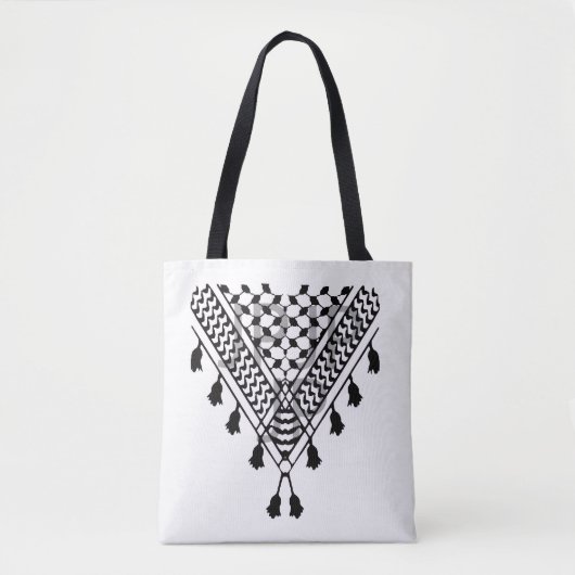 Palestinian Keffiyeh Tote Bag (Devant)