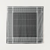 Palestinian Keffiyeh Wandkleed (Voorkant (horizontaal))