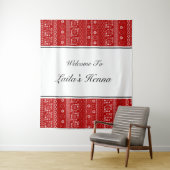 Palestinian Pattern Henna Photobooth Backdrop Wandkleed (In situ)