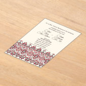 Palestinien Tatreez 2 Mer Acrylique. Invitation (Poser)