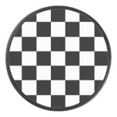 Palet De Hockey À damiers noir et blanc (Devant)