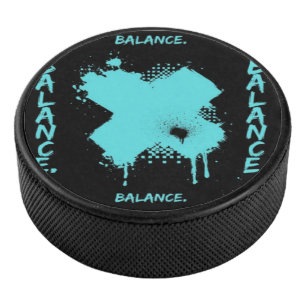 Palet de Hockey Abstrait Équilibré - Cyberpunk Fro