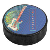 Palet De Hockey Ajouter le nom Cool Modern Turquoise & Blue Electr (3/4/2016 12:00:00 AM)