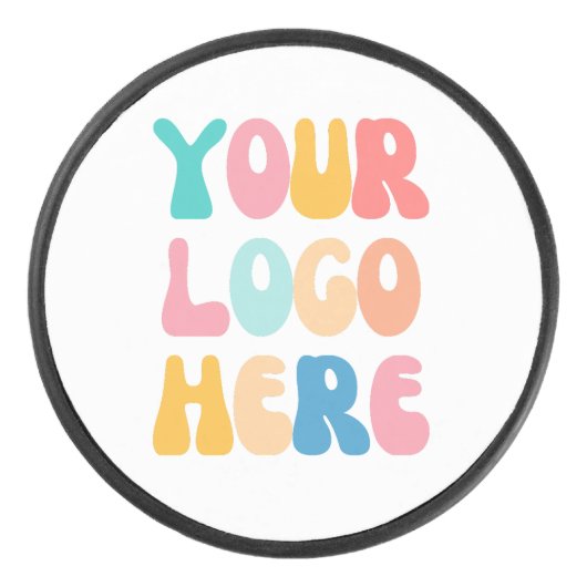 Palet De Hockey Ajouter votre entreprise Logo Moderne Minimal Simp (Devant)