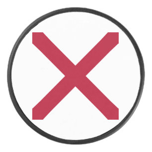 Palet De Hockey Alabama : Drapeau croisé de St Andrew Crimson