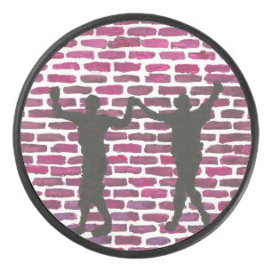 Palet De Hockey Alcea Black Magic par Yeshaya Dank Mur en bois