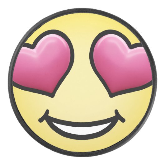 Palet De Hockey Amour Emoji (Devant)