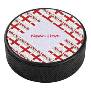 Palet De Hockey Anglais Drapeau Carrelé Rouge Personnalisation