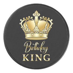 Palet De Hockey Anniversaire King Gold Couronne Royal Queen Luxe