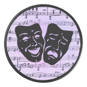 Palet De Hockey Arts Unite Purple Musique et masques de théâtre