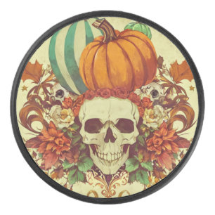 Palet De Hockey Automne/Automne/Halloween/citrouille/squelette