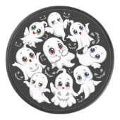 Palet De Hockey Baby Ghosts Éffrayant mignon Halloween humeur (Devant)