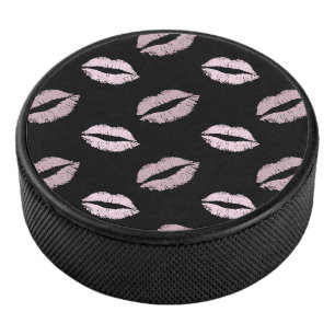 Palet De Hockey Baisers Rose Argenté