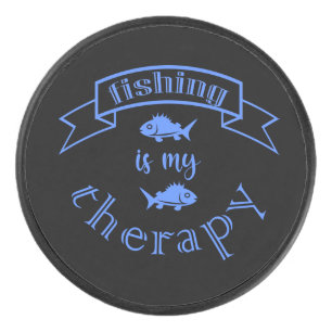 Palet De Hockey Bandeau ruban citation La pêche est ma thérapie