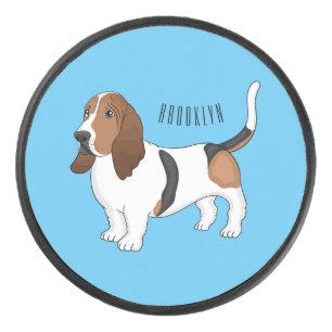Palet De Hockey Basset hound dessin de chien