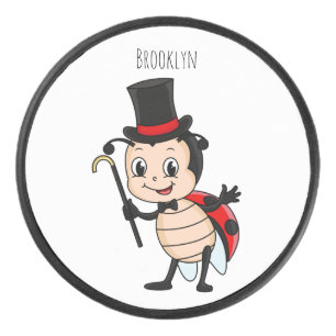 Palet De Hockey Bébé mignon avec chapeau et dessin animé de cravat