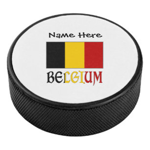 Palet De Hockey Belgique Drapeau Belge Personnalisé
